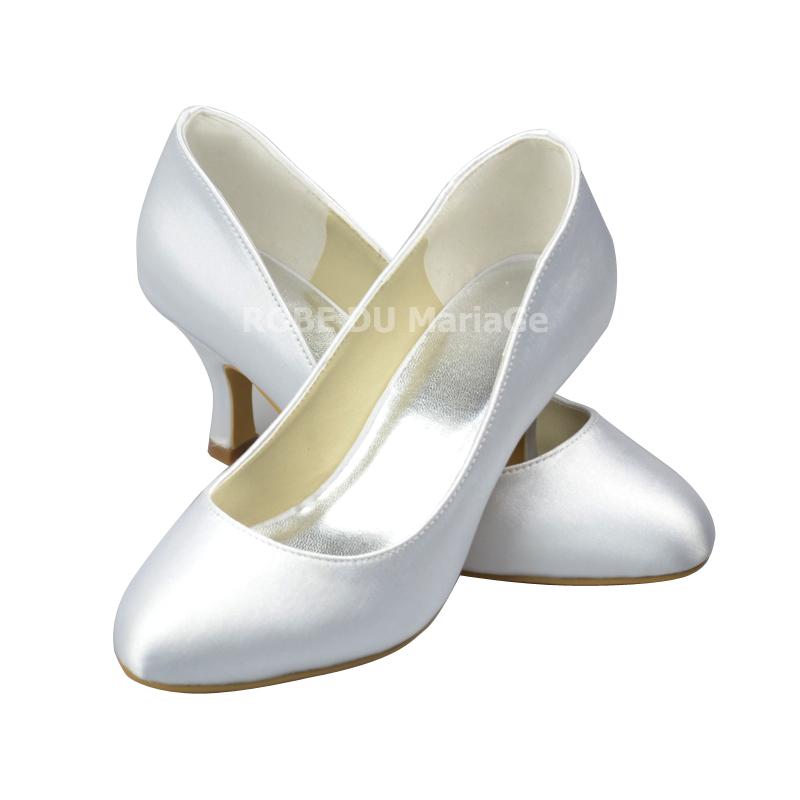 Sparkling Bridal Accessories Chaussure Mariage Petit Talon